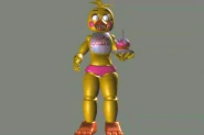 Animation of Toy Chica when opening the CPU menu.