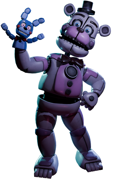 Nightmare funtime freddy and bonbon customer figure