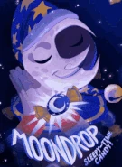 An animated banner for Moondrop Candies.