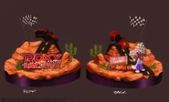 Concept art for a display in Roxy Raceway.