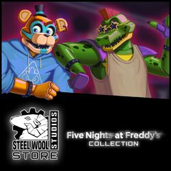 Gregory and Glamrock Freddy//FNaF Security Breach//Steel Wool