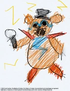 A drawing of Glamrock Freddy.