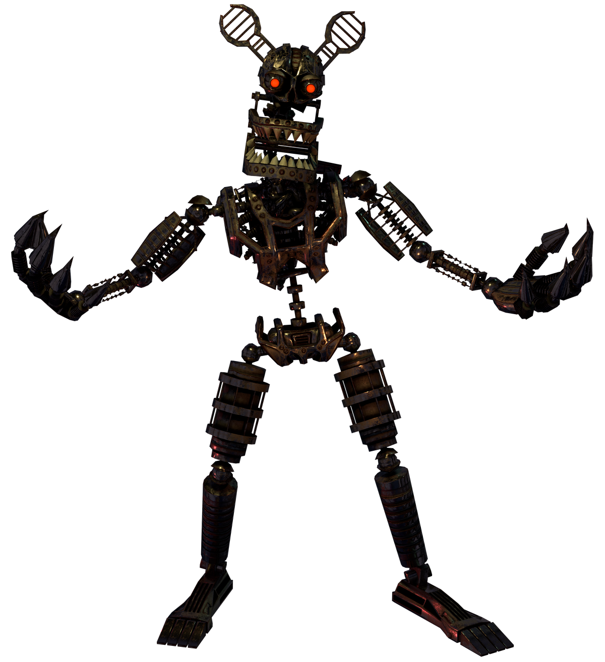 Nightmare Fredbear was scaled to be… freakishly tall. : r