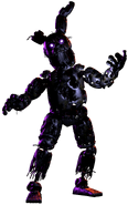 A render of Springtrap damaged.