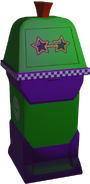 A render of the Monty trash bin.