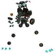 A render of Glamrock Freddy's endoskeleton.