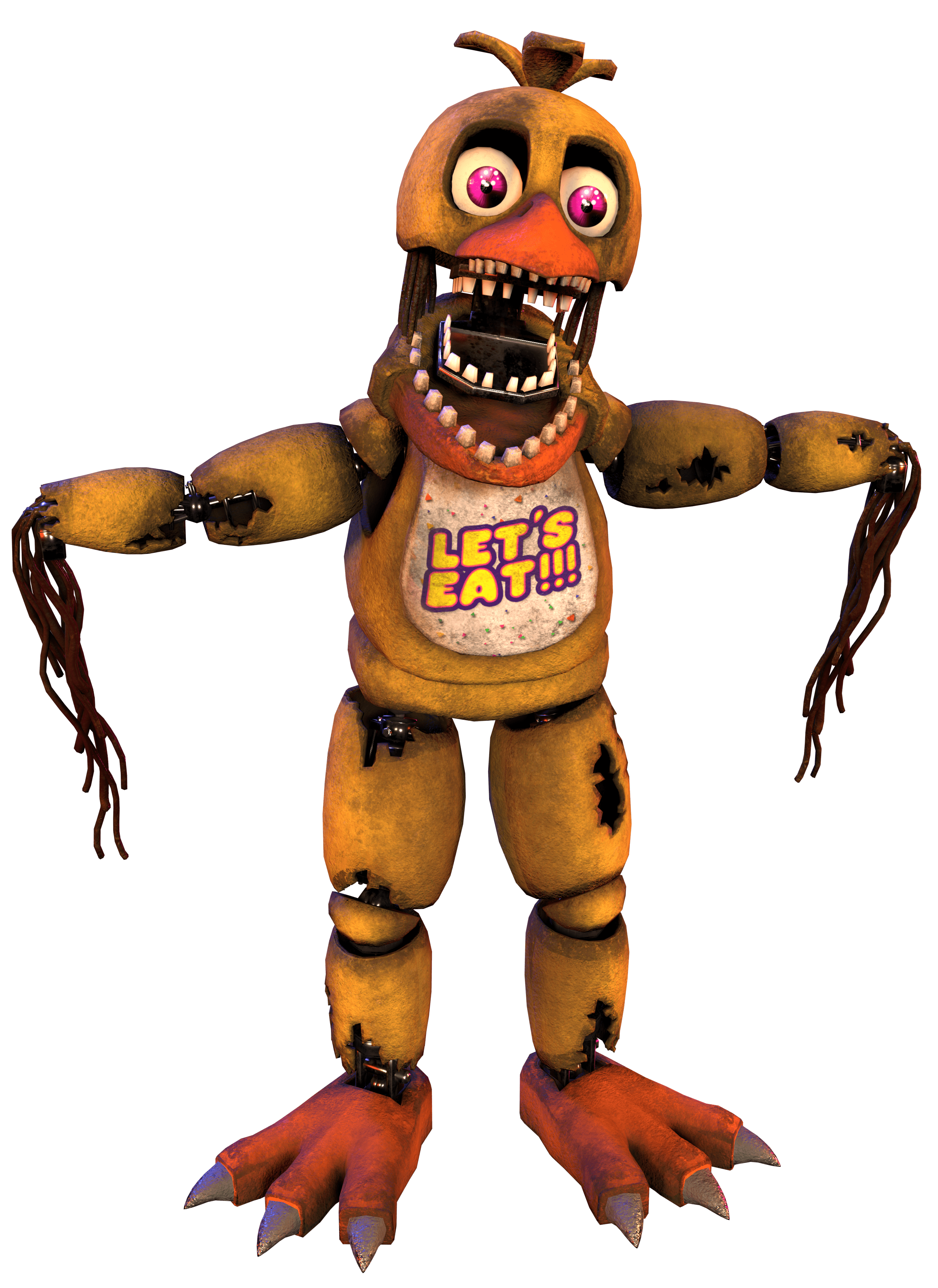 Withered Chica, fnaf , chica , fivenightsatfreddys