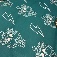 A picture of the Glamrock Freddy themed flooring used at the 2023 Pax West booth.