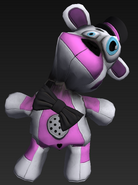 A warped Funtime Freddy plushie found within the files.