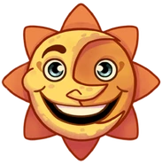 A decal of Suns head.