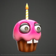 A reference image of a Cupcake statue.