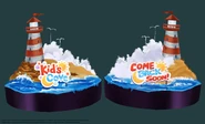 Concept art for a display in Kid's Cove.