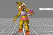 All Toy Chica's distraction poses.