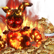 A Faz-Coin bundle that comes with Flaming Springtrap.