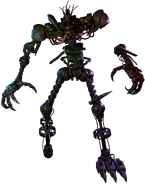 A render of Ruined Freddy's endoskeleton.