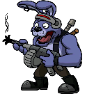 Fully Loaded Rabbit's defeat sprite.