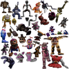 Renders of the broken animatronics that litter Ennard's level.