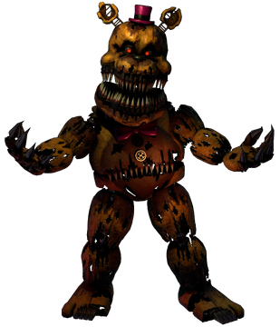 Golden Freddy and Nightmare Fredbear by tailsdollterror -- Fur