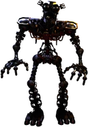 An endoskeleton using Shattered Freddy's unused textures.