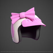 A reference image of the Glamrock Chica racing helmet.