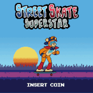An animated screen of Street Skate Superstar featuring Freddy.
