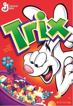 Trix Cereal Box