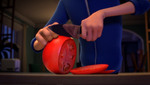 Becoming Part 1- Jim slicing tomato