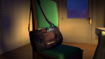 Becoming Part 1- Amulet glowing in bag on chair