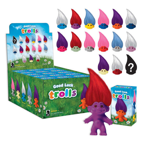  Worlds Smallest Good Luck Trolls Bundle Set of 6 : Toys & Games