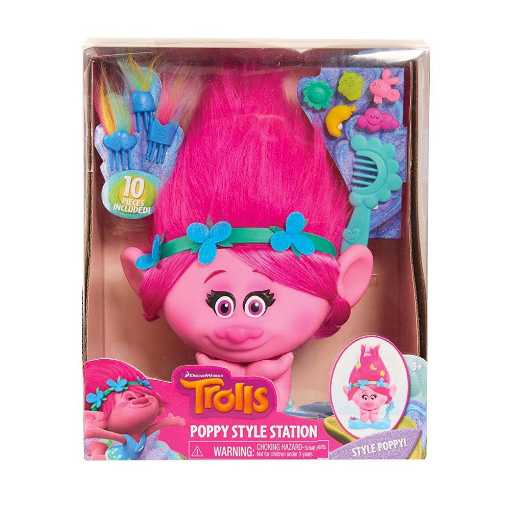 Trolls Movie Play Doh Press N Style Hair Salon Playset with Poppy