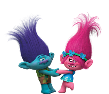 Trolls colorful hair hot sale