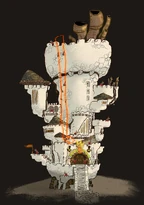 Details of the castle's exterior