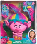 In the Trolls era, a doll of Poppy was featured with her showing her "True Colors". This isn't considered official since it was produced for merchandise purposes. Hasbro had also featured other dolls with Rainbow hair that weren't labelled as their "True Colors".