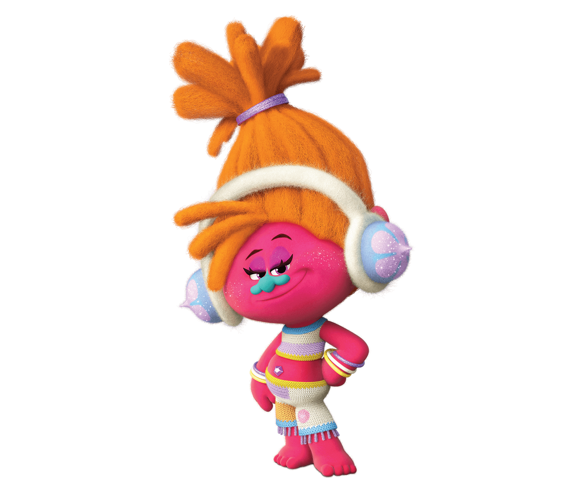 Trolls with gem belly buttons top