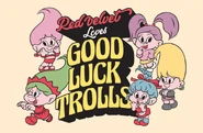 Red Velvet Good Luck Trolls promotion.