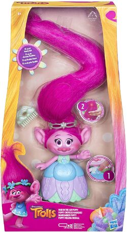 DreamWorks Trolls Popstar Poppy Singing Doll, Includes Toy Ukulele