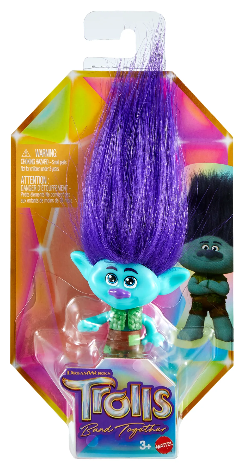 DreamWorks Trolls Band Together Guy Diamond Small Doll with Tiny Diamond  Figure 