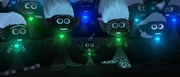 Techno Trolls showing both blue and green glowing hearts before Just Sing.