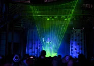 LASERMAN, one of the performers