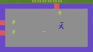 Screenshot of gameplay from the Atari 2600 version