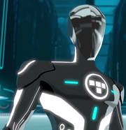 Tron white suit masked