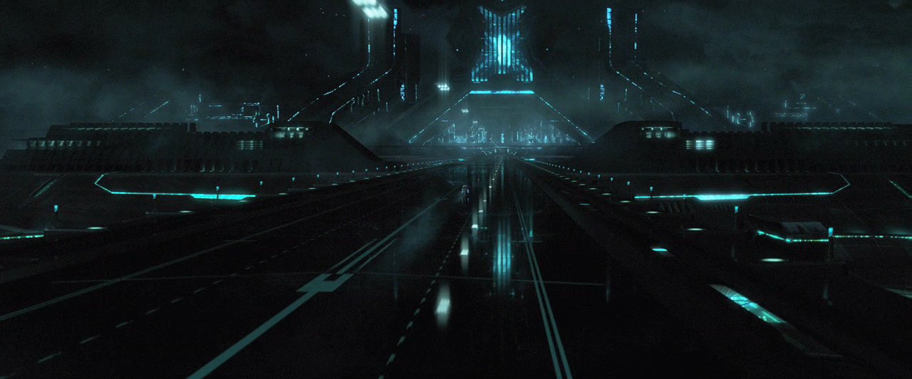 tron legacy cityscape