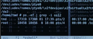 … nach dessen Vergrößerung, u.a. mit dem ps-Befehl, gefolgt von einem senkrechten Strich zur Verkettung mit dem grep-Befehl, in welchem nach der Zeichenkette „os12“ gesucht wird