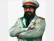 Portrait of El Presidente in Tropico 5.