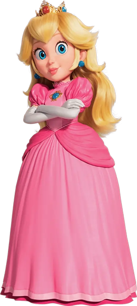 strapless open back dress Super Mario Princess Peach Childs Costume | 1 ct main image 1