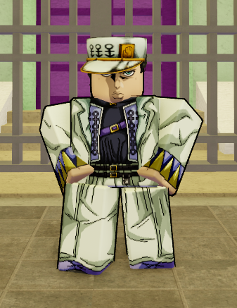 Jotaro Kujo Part 4 Troublesomebattlegrounds2 Wiki Tb2 Wiki Fandom - jotaro hat part 5 roblox