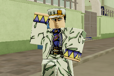 Johnny Joestar cosplay in a roblox yugioh game : r/UnexpectedJoJo