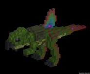 constructed model of a dinosaur for an ultimate ability