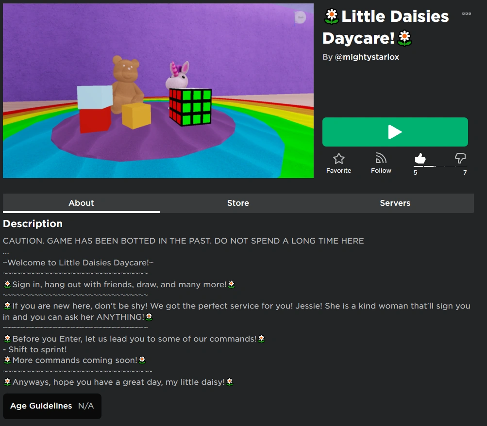 Little Daisies Daycare Troxeoni's stuff plus friends Wiki Fandom