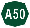Italien A50 Schild